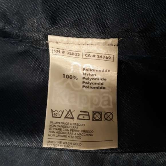 KAPPA Windbreaker Hoody Navy Blue Size XL - Picture 11 of 11